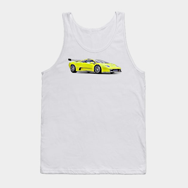 Diablo GT Cartoon Tank Top by Auto-Prints